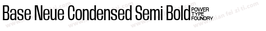 Base Neue Condensed Semi Bold字体转换